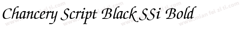 Chancery Script Black SSi Bold字体转换